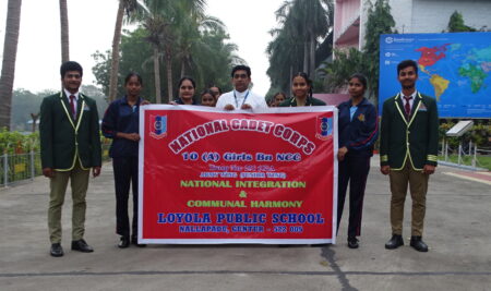 Marathon by Loyola Public School Army Wing Girls 10 (A) Girls Battalion to promote the Communal Harmony and National Integration