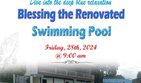 Blessing the Renovated Swimming Pool