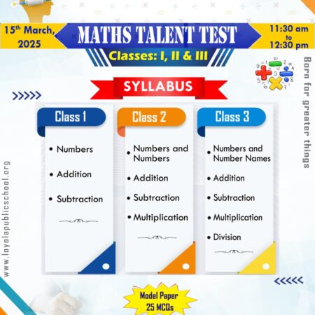 Maths Talent Test –  2025