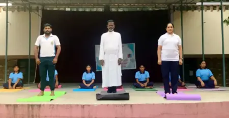 interntional yoga day 2025 at loyola public school