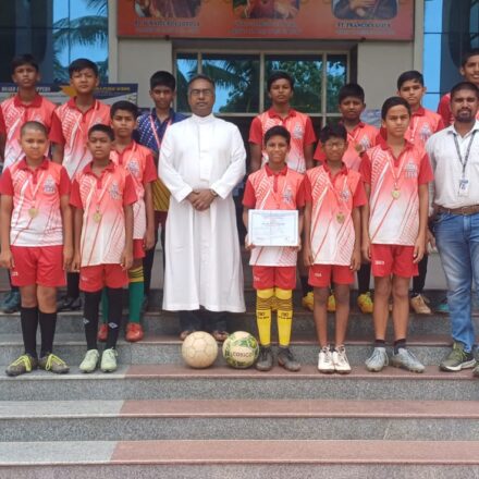 Under – 14 Football Secured 1st Place in Zone -B