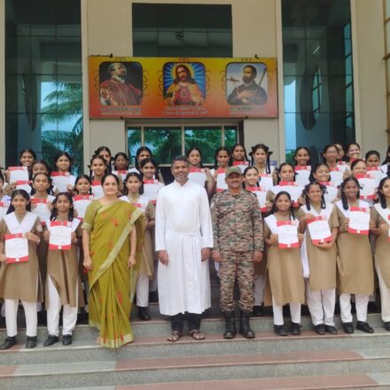 ARMY WING GIRLS NCC  A CERTIFICATE DISTRIBUTION